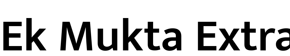 Ek Mukta Extra Bold Font Download Free